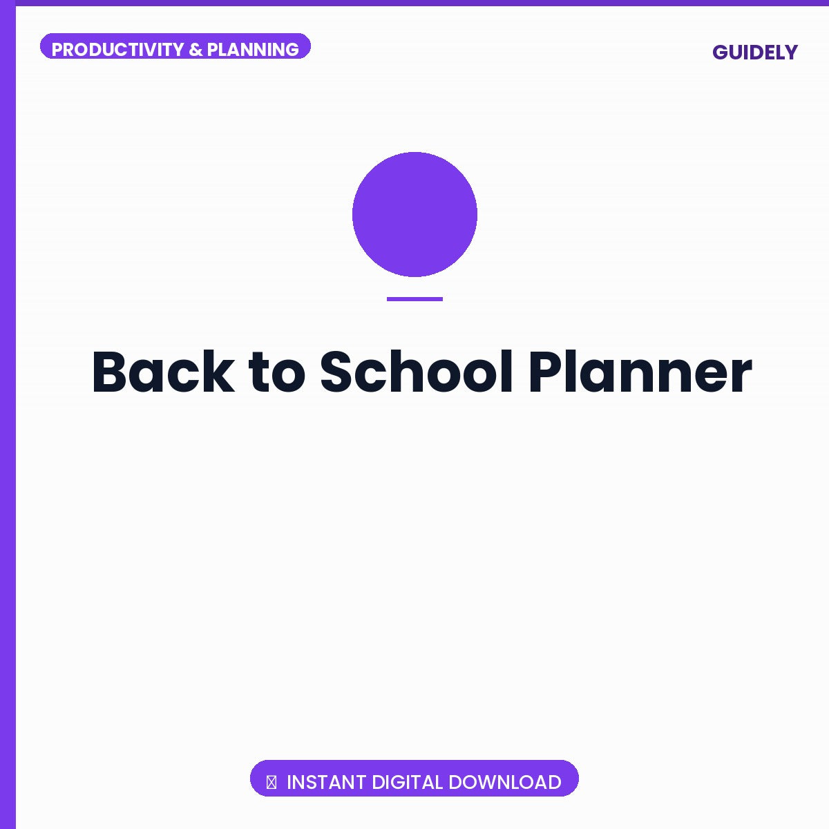 Back to School Planner