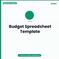 Budget Spreadsheet Template