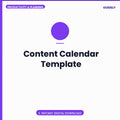 Content Calendar Template