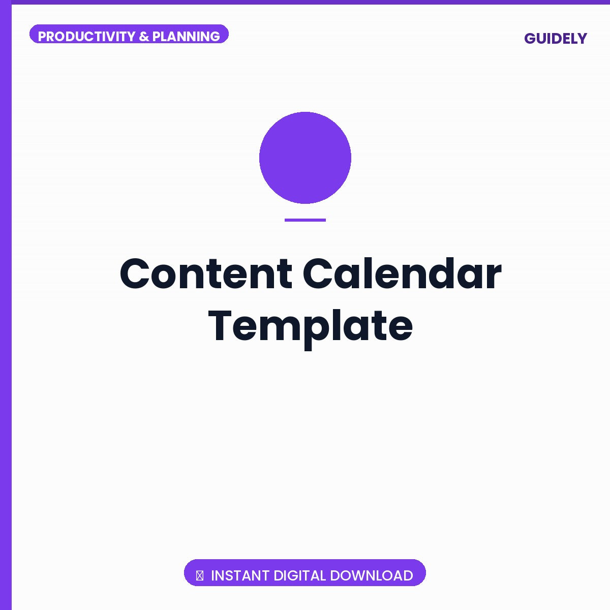 Content Calendar Template