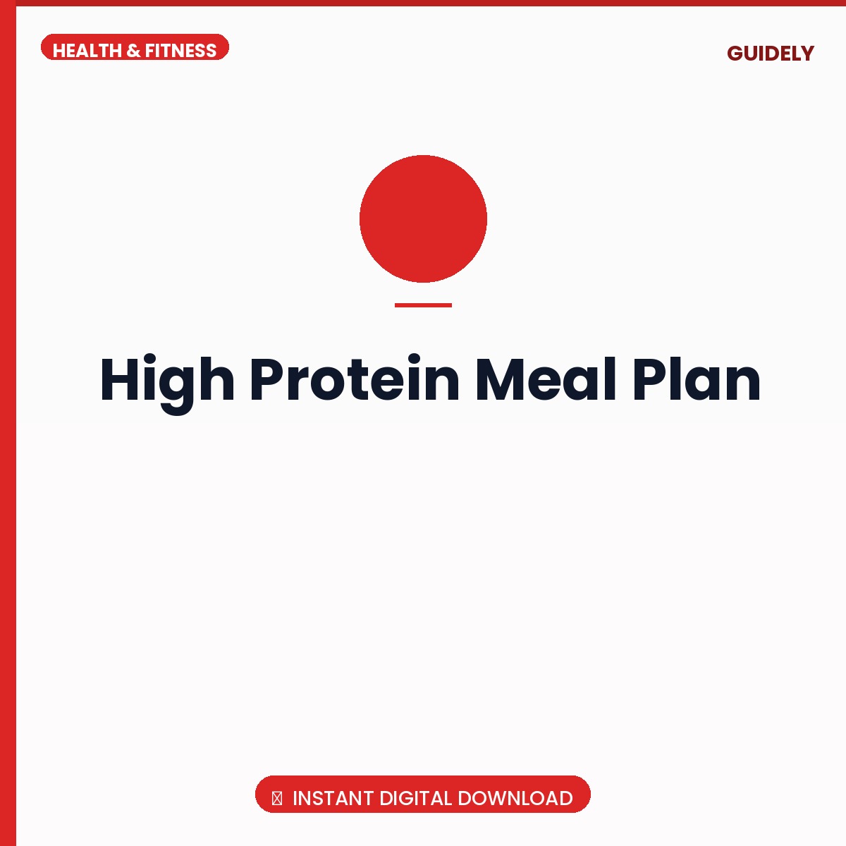 High Protein Meal Plan
